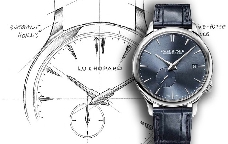 正装表典范 萧邦L.U.C系列白金蓝盘款腕表
