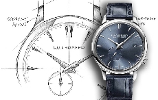 正装表典范 萧邦L.U.C系列白金蓝盘款腕表