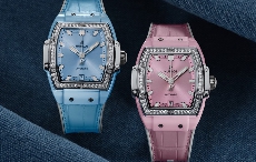 Hublot宇舶表推出Spirit of Big Bang浅蓝色和粉色陶瓷镶钻腕表