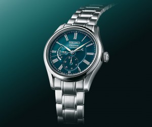 精工推出全新精品店專屬藍綠琺瑯盤腕表