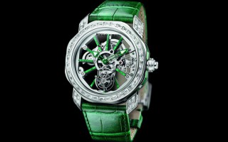 BVLGARI宝格丽推出Octo Roma Tourbillon Sapphire Malachite限量腕表