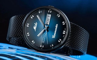 瑞士美度表推出全新指挥官系列复刻版“光影”蓝色渐变盘全自动机械腕表