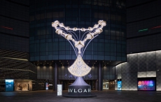 BVLGARI宝格丽Divas’ Dream灯光艺术装置 点亮武汉国际广场 宁静闪耀亮相