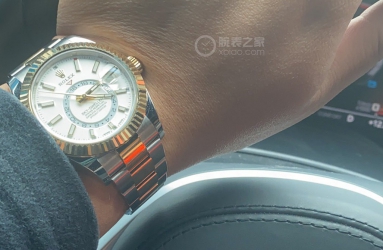 间金白更加霸气 入手劳力士间金白纵航者
