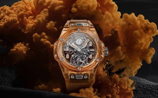 HUBLOT宇舶表推出BIG BANG陀飞轮自动上链橙色蓝宝石腕表