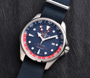 红与蓝的碰撞——品鉴雪铁纳动能系列GMT腕表