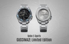 精工推出两款全新5 Sports GUCCIMAZE联名限量腕表