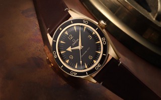 实拍 演绎全新复古风格 海马300腕表青铜金款腕表