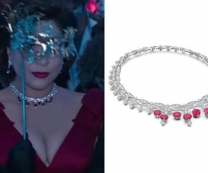 Lady Gaga佩戴宝格丽高级珠宝系列与古董典藏系列珠宝参与电影“古驰之家”的拍摄