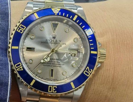 稀有间金蓝任劳任愿  劳力士男人的选择