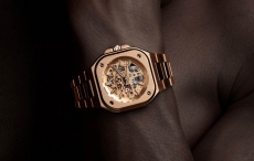 柏莱士推出BR 05玫瑰金镂空腕表和精钢镶钻腕表