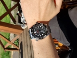 新买的腕表在这晒晒  欧米茄海马300黑钢