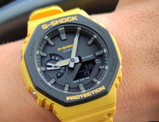 那一抹黄十分吸引我  卡西欧GSHOCK入手