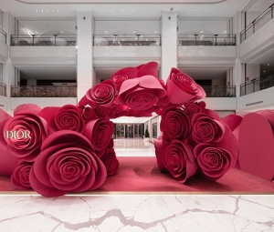 迪奥Rose Dior系列绚烂绽放北京SKP