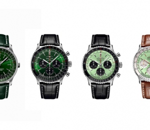 百年靈全新航空計時系列腕表（Navitimer）甄選時計 綠伴起航 一路向遠