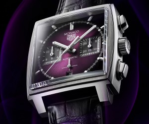TAG HEUER泰格豪雅荣耀呈献 摩纳哥系列（MONACO） 紫色表盘 限量版腕表