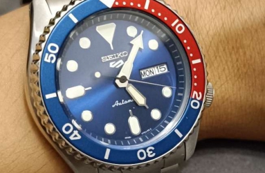 来自朋友的生日礼物  精工SEIKO5可乐圈