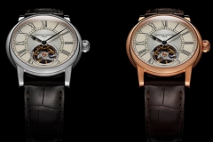 康斯登推出两款全新百年典雅自家机芯心跳腕表