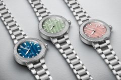 豪利时推出三款全新Aquis珍珠母贝盘日历腕表