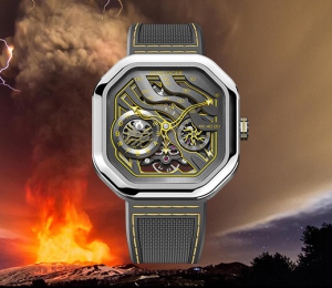 来自火山的炫彩：品鉴艾戈勒--燃系列炫闪黄腕表