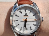欧米茄海马白盘橙针  人生第一块瑞士腕表