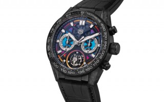 TAG Heuer泰格豪雅推出全新卡莱拉系列陀飞轮计时绚彩限量腕表