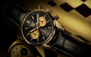 TAG Heuer泰格豪雅推出全新42毫米18K黄金卡莱拉计时码表，
