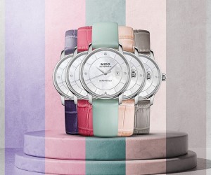 雅致時計，腕間閃耀！瑞士美度表貝倫賽麗系列印記款繽紛馬卡龍女士腕表