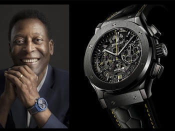 Hublot宇舶表经典融合计时码表致敬球王贝利