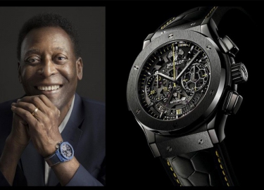 Hublot宇舶表经典融合计时码表致敬球王贝利