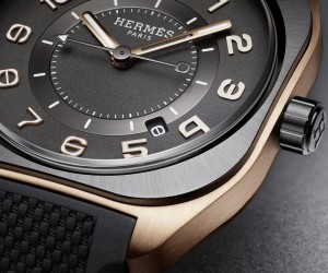 爱马仕推出全新H08玫瑰金和钛金属腕表