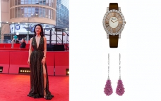 演员李梦佩戴Chopard萧邦珠宝腕表臻品 出席第73届柏林国际电影节《雪云》（Absence）首映礼