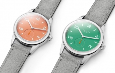 Nomos推出Club Campus系列珊瑚色和电光绿腕表