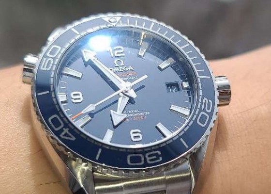 欧米茄海马海洋宇宙  大蓝盘最合我心意