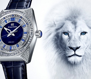 鉆石、藍寶石及950鉑金——設計靈感源于白獅的全新Grand Seiko寶飾腕表佳作