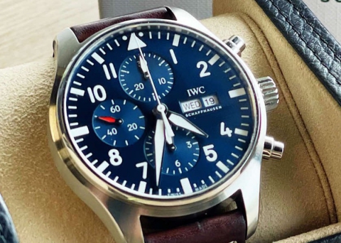 第二塊萬國表真心喜歡IWC  飛計藍盤小王子真的耐看
