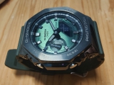 功能齐全颜值出众  卡西欧GSHOCK绿盘