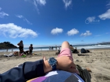 和它一起去阳光海滩  欧米茄海马蓝盘300