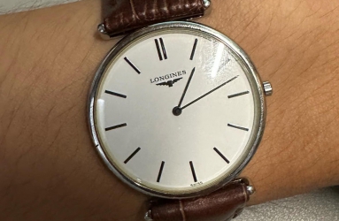 父亲送我的第一块表  浪琴石英优雅嘉岚38mm