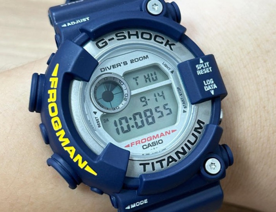 二代海军蓝蛙人入手  我的卡西欧GSHOCK