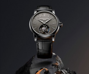 康斯登推出百年典雅自家机芯陀飞轮铂金壳陨石盘限量腕表