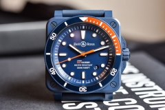柏莱士推出BR 03-92 Diver Tara蓝色陶瓷限量腕表