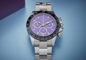 苏富比拍卖劳力士×Asprey迪通拿紫盘腕表