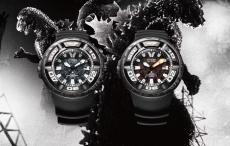 西铁城推出两款Eco-Drive Diver Professional Diver 300m哥斯拉合作腕表