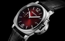 沛纳海全新推出Luminor Due庐米诺杜尔系列勃艮第红腕表