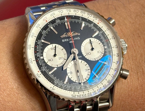 navitimer 41反熊猫  百年灵航空计时B01