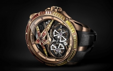 旭日东方 鎏金绚丽 罗杰杜彼Roger Dubuis 耀目呈现王者系列双飞行陀飞轮旭日东方腕表重磅发布