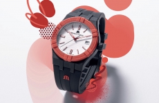 一款具有目的的腕表 艾美表AIKON #tide黑色、红色和白色腕表