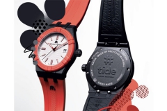 一款具有目的的腕表 艾美表AIKON #tide黑色、紅色和白色腕表