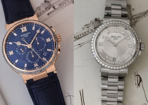 宝玑推出航海系列5529计时镶钻腕表和9518女士镶钻腕表